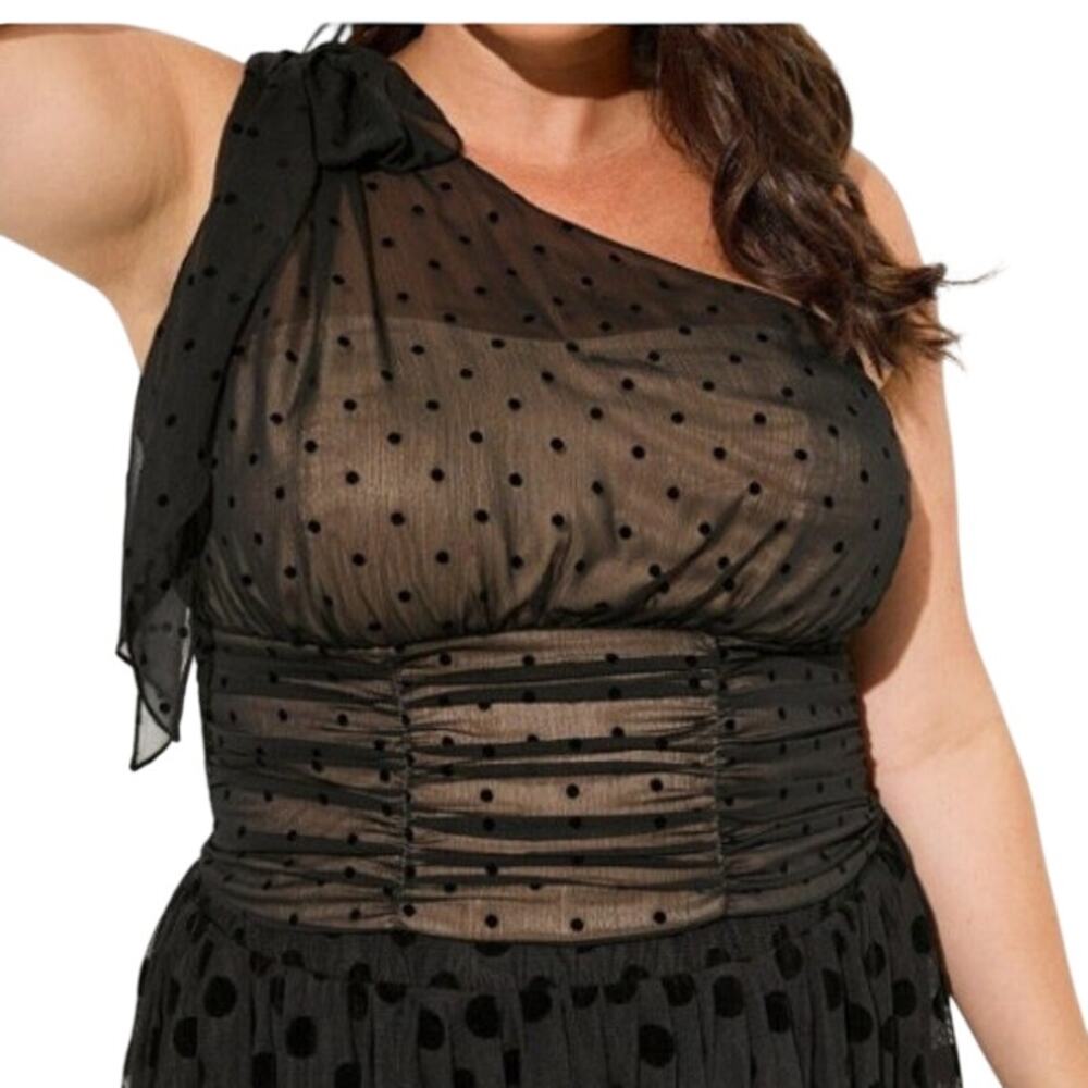 Torrid Black One Shoulder Crop Top Plus Size 6X